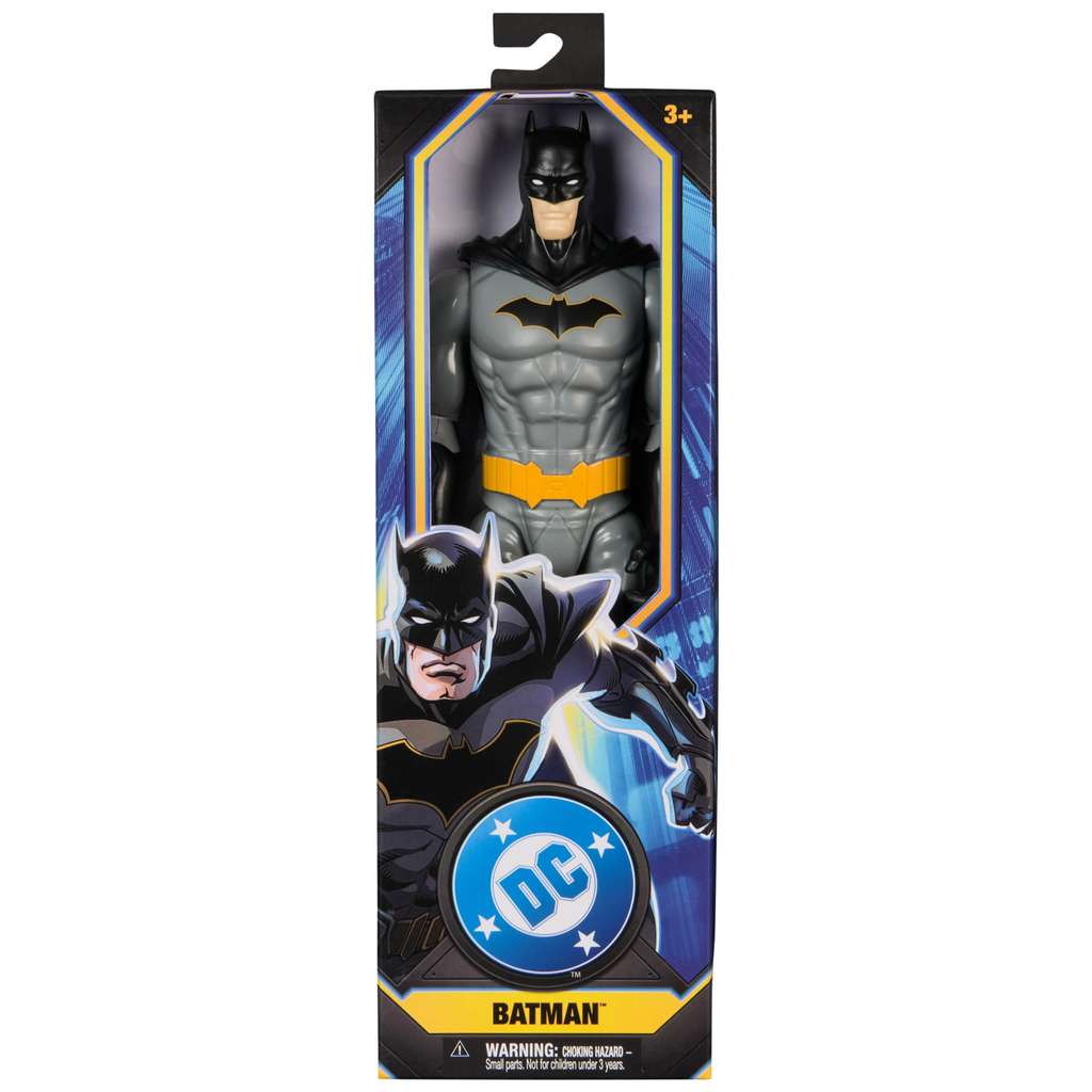 DC Comics , Battle Strike Batman, Figurine articulée Batman de 30 cm, 5 accessoires, plus de 20