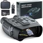 Jumelles de vision nocturne TKWSER 850NM - Portée 300m, HD 1280P Photo & Vidéo, Carte TF 32 Go (Vendeur Tiers)