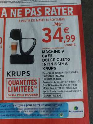 Machine à café Dolce Gusto Infinissima Krups