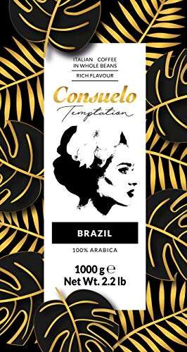Lot de 2 paquets de café en grains Consuelo Brazil - 2 x 1 kg