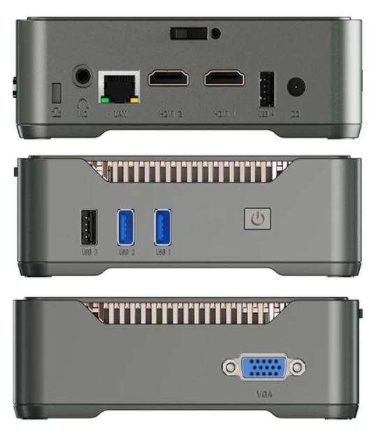 Mini PC GK3 Plus - Intel Alder Lake N95 (12ème), 8Go RAM, SSD 256Go, Win 11 Pro