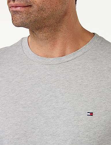 T-Shirt Tommy Hilfiger Logo Long Sleeve Tee Encolure Ronde pour Homme - Slim Fit, Taille XS
