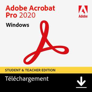 [Etudiants/Prof] Licence Adobe Acrobat Pro 2020 - Licence perpétuelle pour collégiens, lycéens, étudiants & enseignants (Dématérialisé)