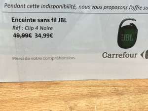 Enceinte bluetooth JBL Clip 4 - Carrefour de Mont-Saint-Aignan (76)