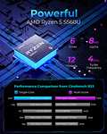 Mini PC NiPoGi AM07 - Ryzen 5 5560U, 16 Go RAM, 512 Go SSD, Windows 11 Pro, Double RJ45, WiFi 6, BT 4.2, VESA Supporté (Vendeur Tiers)
