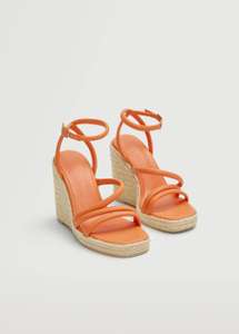 Sandales Compensées à Lanières Eula - Orange - Plusieurs tailles disponibles