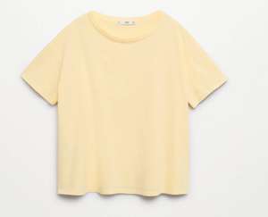 Sélection de produits en promotion - Ex : T-shirt basique en coton (Jaune, Taille XS)
