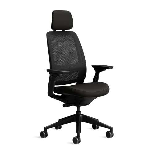 [Prime] Chaise de bureau ergonomique SteelCase Series 2 - noire, avec têtière