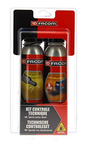 Kit Contrôle Technique Diesel Facom - Nettoyant injection et traitement anti fumées 2X300 ml