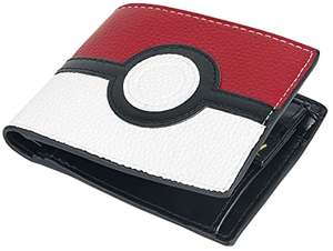 Portefeuille Pokémon à Deux Volets Pokeball - Rouge, Noir et Blanc
