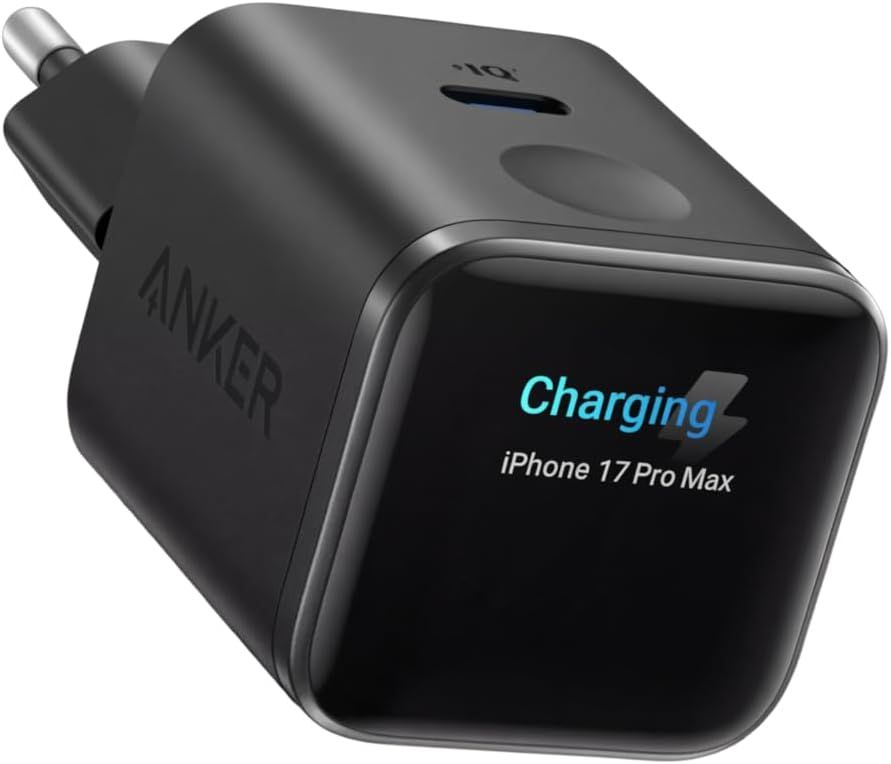 Chargeur USB-C Anker - 45W, Avec écran Intelligent, Recharge Rapide, Reconnaissance intelligente (Vendeur tiers - Via remise au panier)