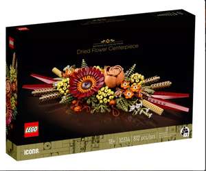 Lego Icons 10314 : Le Centre de Table Fleurs Séchées (Via 10€ sur la carte fidélité Carrefour)