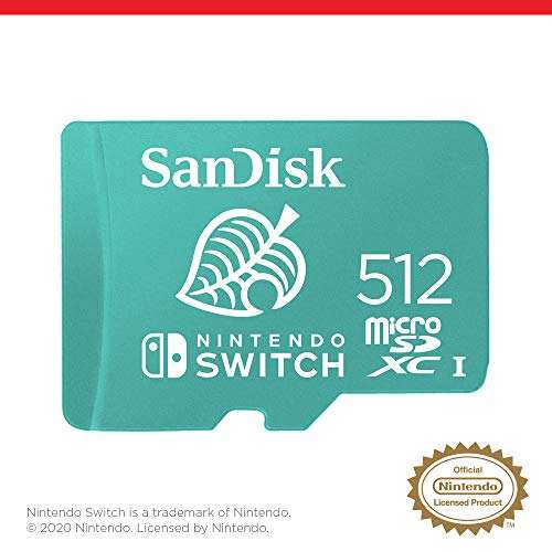Carte Mémoire microSDXC SanDisk Nintendo Switch UHS-I - 512 Go (Vendeur Tiers)