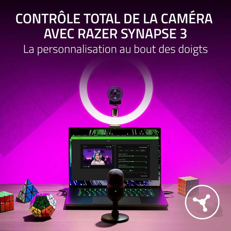 Webcam Razer Kiyo X - Full HD Streaming 1080p 30 fps/720p 60 fps