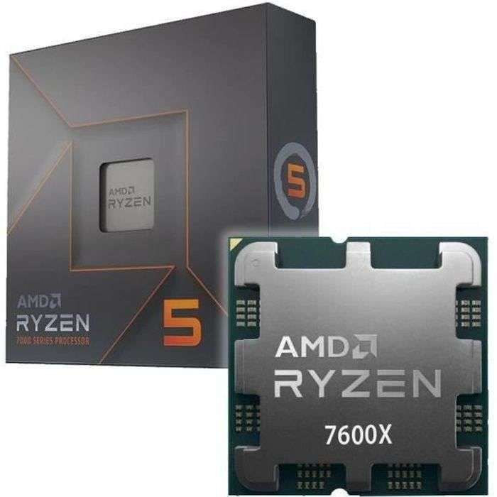 Processeur AMD Ryzen 5 7600X (AM5, 4,5 GHz)