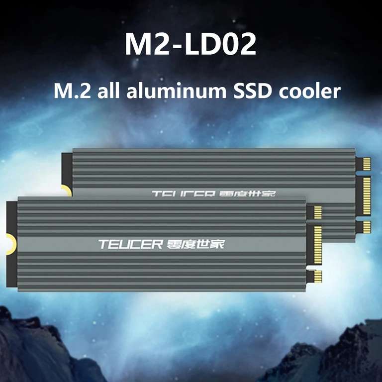 [Nouveaux clients] Dissipateur thermique pour SSD M.2 2280 Teucer M2-LD02 - Simple ou Double face