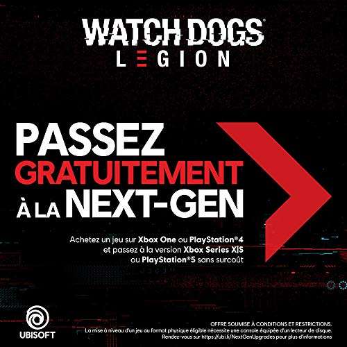 Watch Dogs Legion sur PS4, mise à niveau PS5 gratuite (vendeurs tiers)