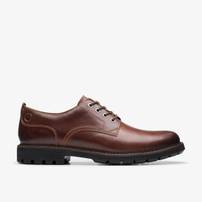Chaussures Derbys Clarks Batcombe Tie Marron - Tailles du 39 au 46