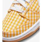 Baskets Femme Nike Dunk Low Yellow Gingham