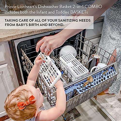 Lot de 2 paniers pour lave-vaisselle Prince Lionheart DishwasherBASKET 2-in-1 Combo