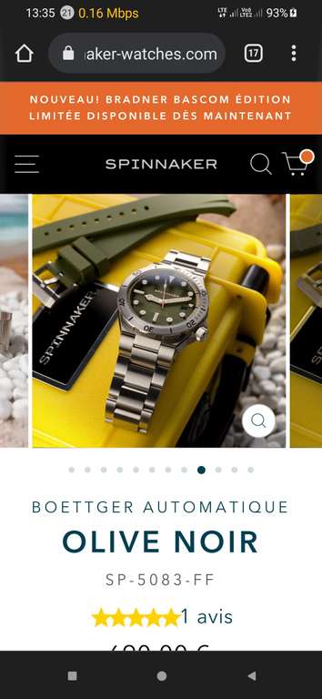Montre Spinnaker Boettger Automatique (spinnaker-watches.com)