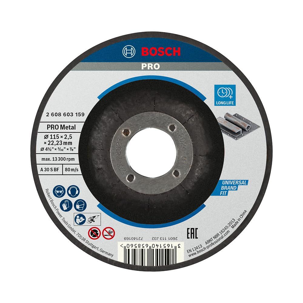Disque à tronçonner PRO Metal Longlife Bosch - Acier au carbone, 11,5L x 11,5l centimètres