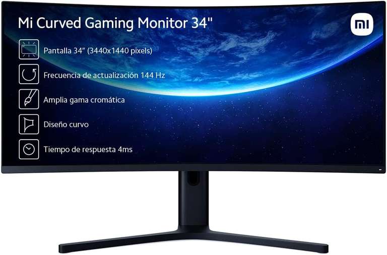 Ecran PC incurvé 34" Xiaomi Mi Curved Gaming Monitor - WQHD, 144 Hz, Dalle VA, Incurvé, 4 ms, FreeSync Premium