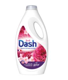 Bidon de lessive liquide Dash - 1,48L - Différentes variétés (via 3,74€ sur la carte fidélité, ODR 3,74€ et 3,30€)