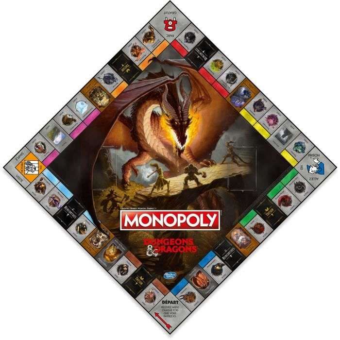 Jeux De Société - Monopoly Dungeons & Dragons (ou Monopoly - Sailor Moon À 9,19 Eur)