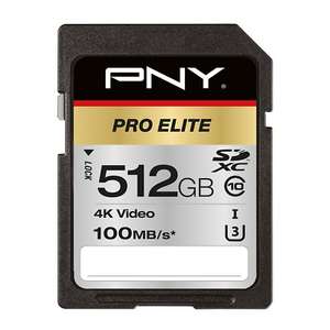 Carte mémoire SDXC 512 GO PNY Pro ELITE - 100mo/s