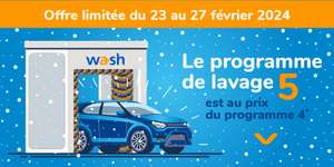 Programme de lavage Total Wash P5 au prix du P4 (Sous Conditions)