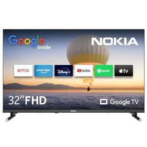 TV 32" Nokia 2023 - FullHD, Google TV, WLAN, Triple Tuner DVB-C/S2/T2, Google Assistant, YouTube, Netflix, DAZN, Prime Video, Disney+