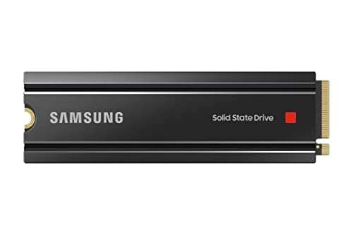 SSD interne M.2 NVMe 4.0 Samsung 980 Pro avec Dissipateur MZ-V8P1T0CW - 1 To, TLC, DRAM, Jusqu'à 7000-5000 Mo/s