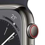 Montre Connectée Apple Watch Series 8 - GPS + Cellular, 45mm, Boitier en Acier Inoxydable graphite
