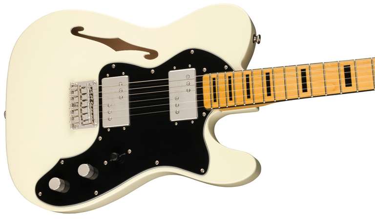 Guitare électrique Fender Squier Classic Vibe '70s Telecaster Thinline Olympic - Blanche (fender.com)