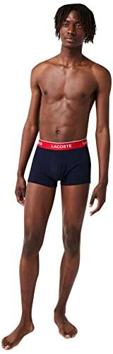 Lot de 3 boxers Lacoste - Couleur marine/vert-rouge-marine, taille XS à XXL (Vendeur tiers)