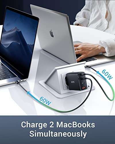 Chargeur GMM - 120W, 3 USB C & 1 USB (Via Coupon - Vendeur Tiers)