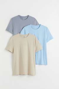 Lot de 3 T-shirts Slim Fit (plusieurs tailles & coloris)