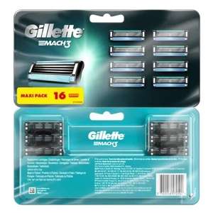 Lot de 16 recharges de lames de rasoir - Gillette Mach 3 (via 26.94€ sur la carte de fidélité)