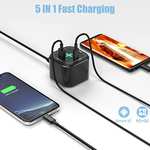 Chargeur Usb PWAYTEK - 5 Ports, Power Delivery + Quick Charge - GaN, 80W (Via coupon - Vendeur Tiers)