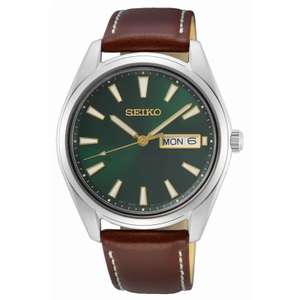 Montre SEIKO Neo Classic Quartz Green Dial Men's Watch SUR449P1, 40mm, Saphir (Frais d'importation inclus)