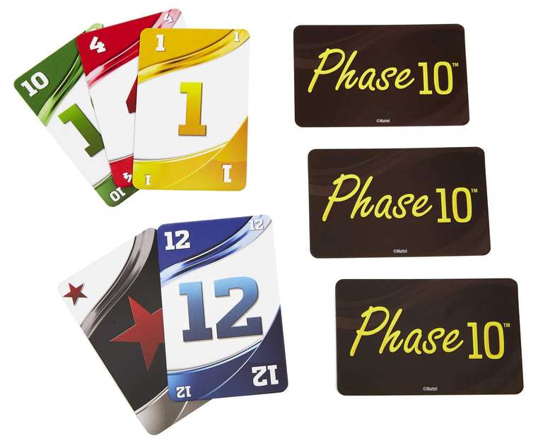Jeu De Cartes Mattel Games - Phase 10 - De 2 à 6 Joueurs, Dès 7 Ans