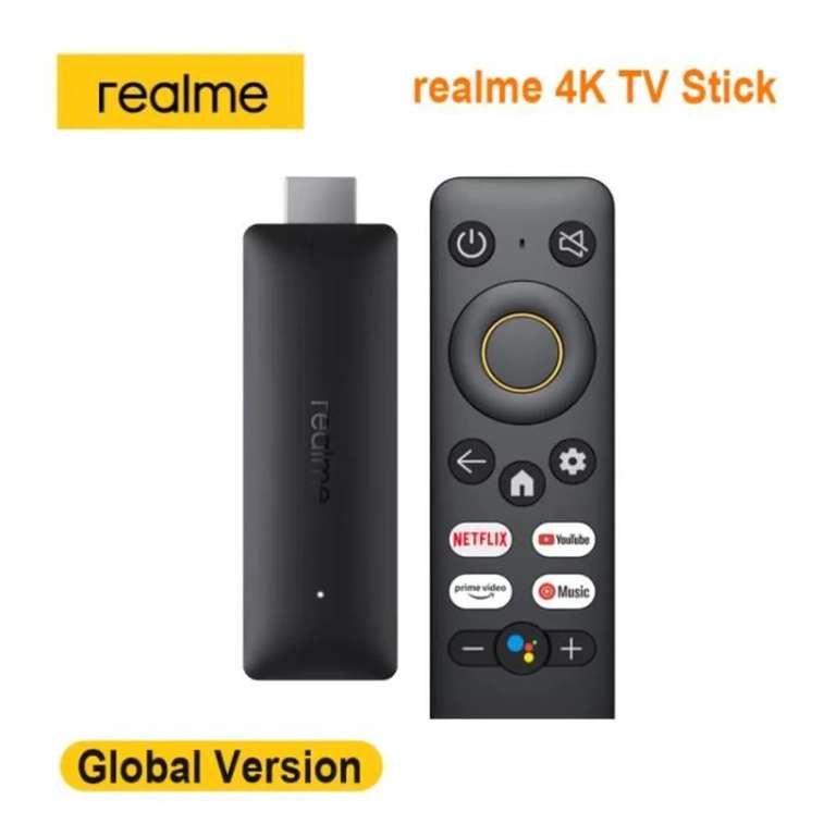 Realme TV Stick 4K - 2 Go de RAM / 8 Go de ROM, HDMI 2.1 (Vendeur Tiers)