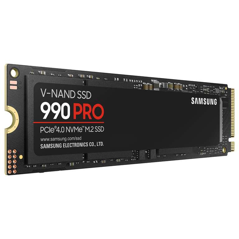 Samsung SSD 990 Pro NVMe M.2 Pcie 4.0, SSD Interne, Capacité 2 To, Vitesse de lecture jusqu'à 7 450 Mo/s