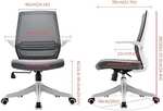 Chaise de bureau ergonomique Sihoo ‎M76-M103 - rotative 360°, Dossier Maille, Support Lombaire, Accoudoirs Pliables réversibles (via coupon)