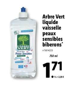 Liquide vaisselle Arbre Vert - Peaux Sensibles, Biberons, 750 ml