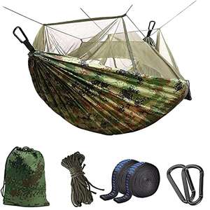 Hamac toile de parachute avec moustiquaire - 2 personnes (via coupon - vendeur tiers)
