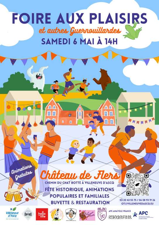 Petites promenades contées avec l'âne Cadichon et Animations familiales gratuites à la Foire aux Plaisirs - Villeneuve-d'Ascq (59)