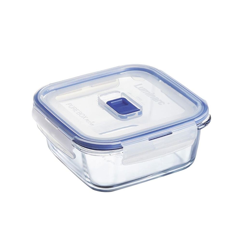 Boîte de Conservation Luminarc Pure Box Active - 76 cl, verre trempé hermétique, micro-ondes et lave-vaisselle