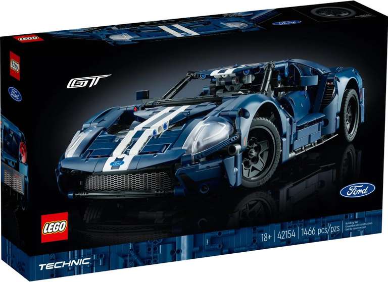 Jeu de construction Lego Technic (42154) - Ford GT 2022 (via 26.22€ sur la carte de fidélité)
